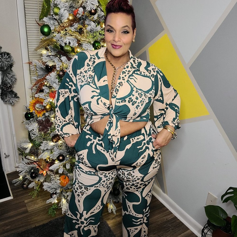 Tropic Goddess 2 pc Crop Set